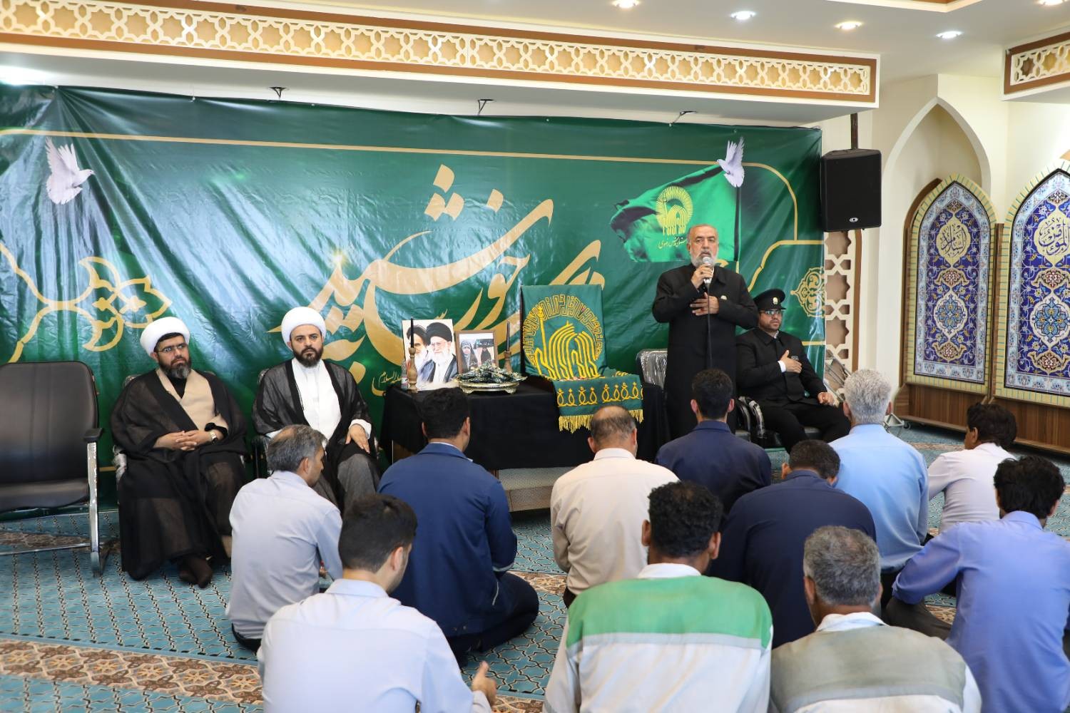 حضور کاروان خادمان حرم مطهر رضوی در شرکت صبا فولاد خلیج فارس