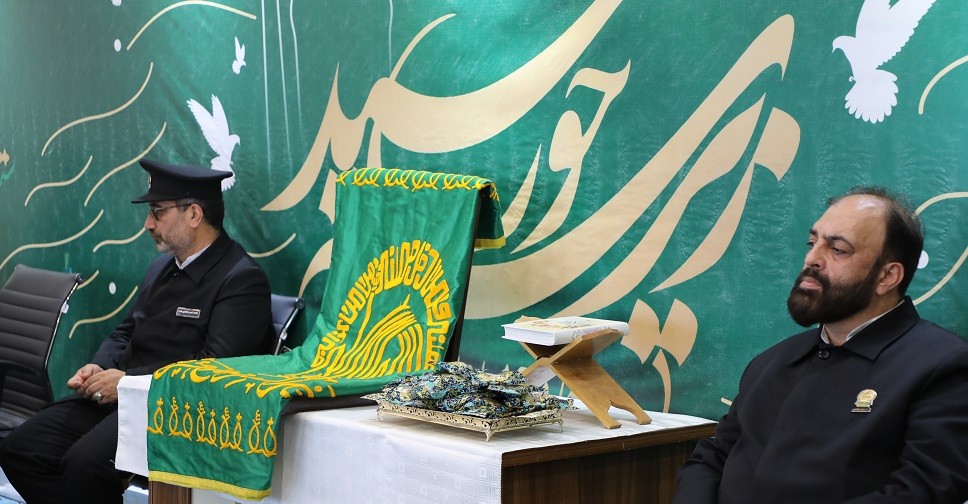 حضور کاروان خادمین حرم مطهر حضرت امام رضا (ع) در شرکت صبا فولاد خلیج فارس