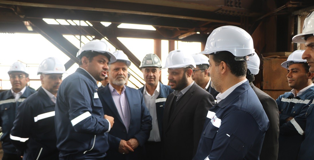 بازدید وزیر تعاون، کار و رفاه اجتماعی از شرکت صبا فولاد خلیج فارس