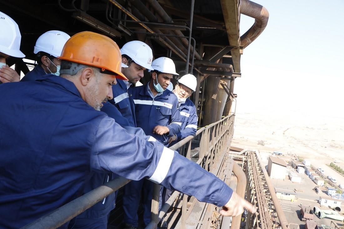 بازدید مدیرعامل شرکت صبا فولاد خلیج فارس از تعمیرات اساسی این کارخانه